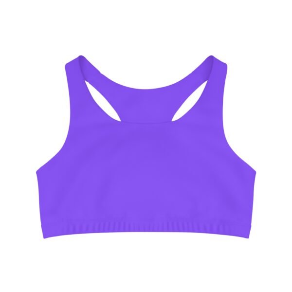Purple Seamless Moisture Wick Sports Bra