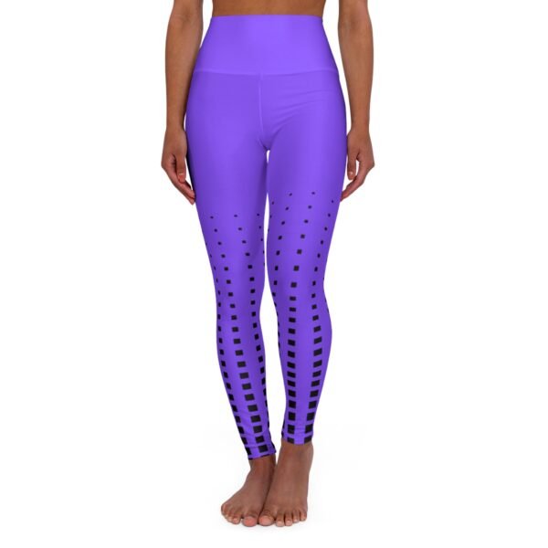 Purple Geo Graphic Yoga Leggings