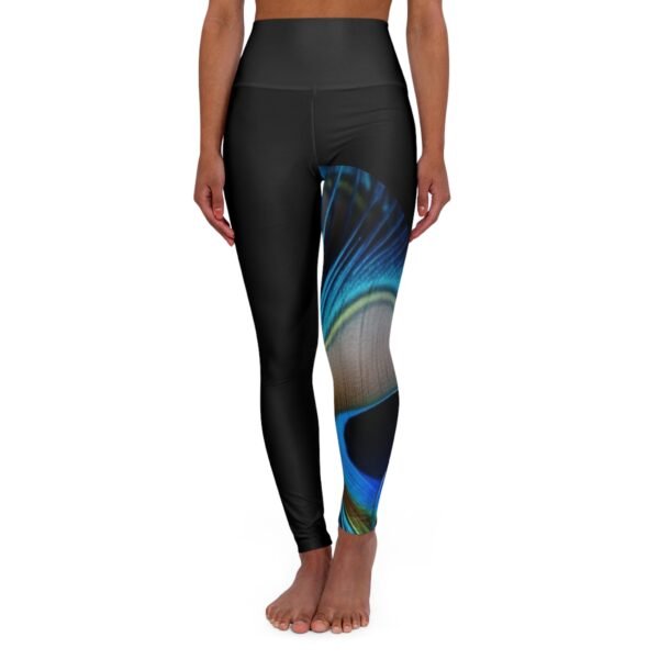 Peacock Feather Yoga Leggings