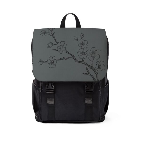 Cherry Blossom Sketch Canvas Backpack