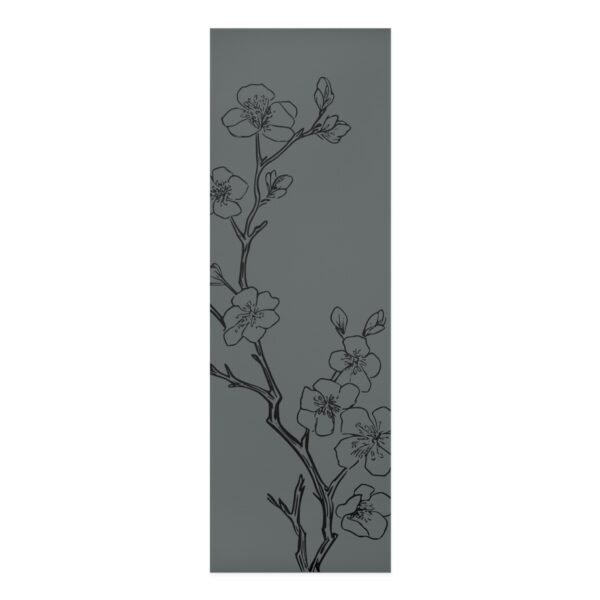Cherry Blossom Sketch Soft Yoga Mat