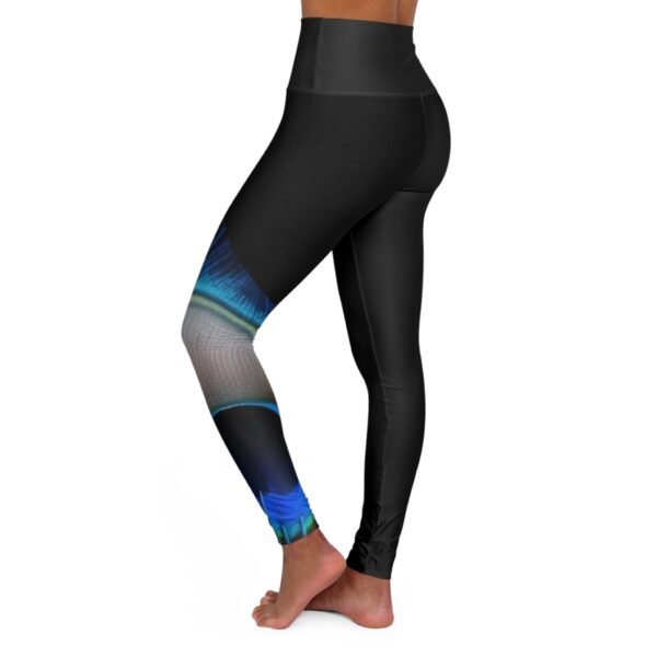 Peacock Feather Yoga Leggings - Image 3