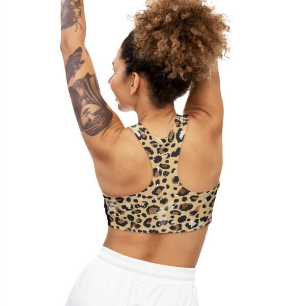 Cheetah Print Seamless Sports Bra - Image 4
