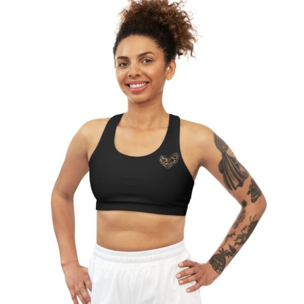 Cheetah Print Seamless Sports Bra - Image 3