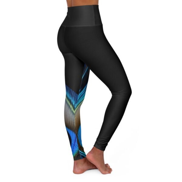 Peacock Feather Yoga Leggings - Image 4