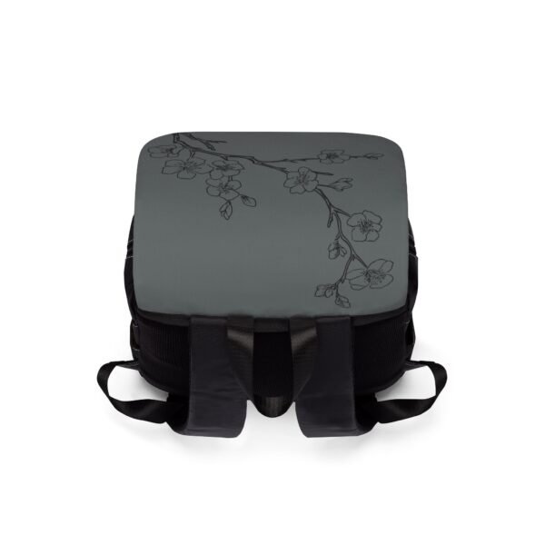 Cherry Blossom Sketch Canvas Backpack - Image 3